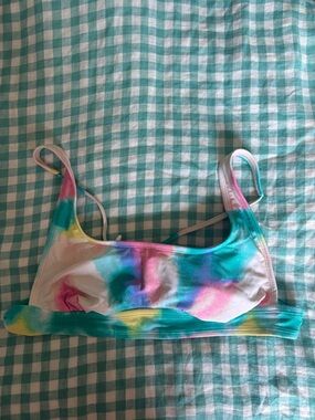 Target Pastel Tie-Dye Bikini Top - Teal, Pink, Yellow, Purple, White